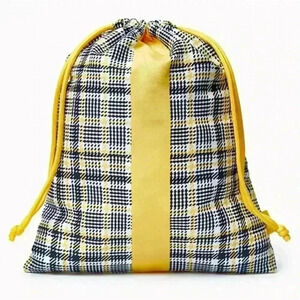 September 2021 Glam 90’s Fall Plaid Drawstring Makeup Bag